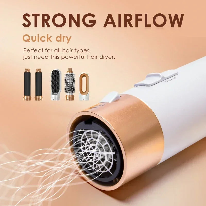 Sèche-cheveux 5 en 1 – Brosse et boucleur à air chaud – vue 4 | Les Secrets de Léa