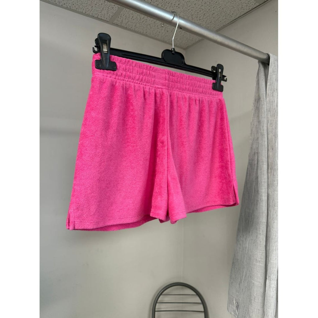 Short éponge rose fuchsia – Taille élastique – vue 6