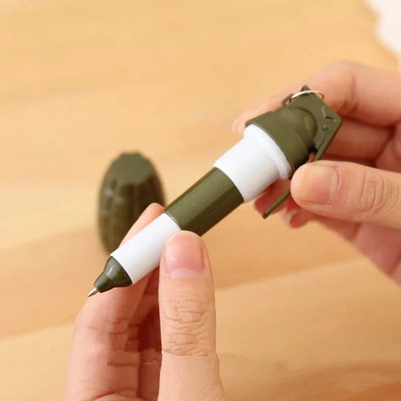 Stylo bille grenade – Quatre coloris, objet de bureau – vue 5 | Les Secrets de Léa