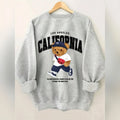 Sweat California à ourson – Col rond, coton mélangé – vue 7 | Les Secrets de Léa
