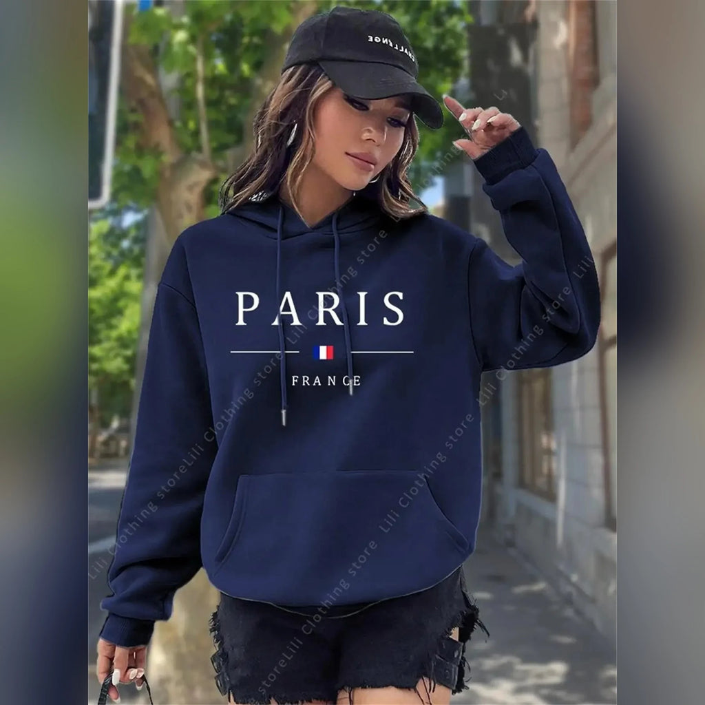 Sweat à capuche PARIS France – Femme, 10 coloris – vue 11 | Les Secrets de Léa