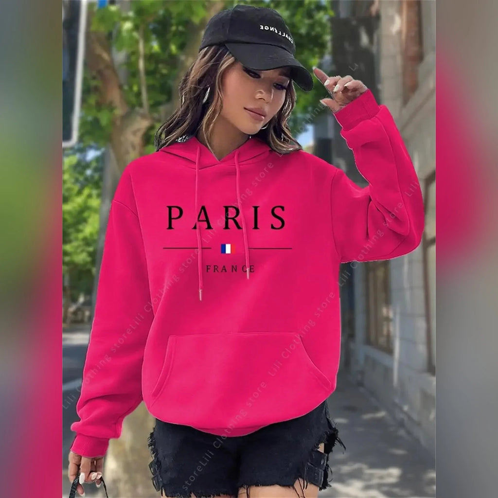 Sweat à capuche PARIS France – Femme, 10 coloris – vue 9 | Les Secrets de Léa