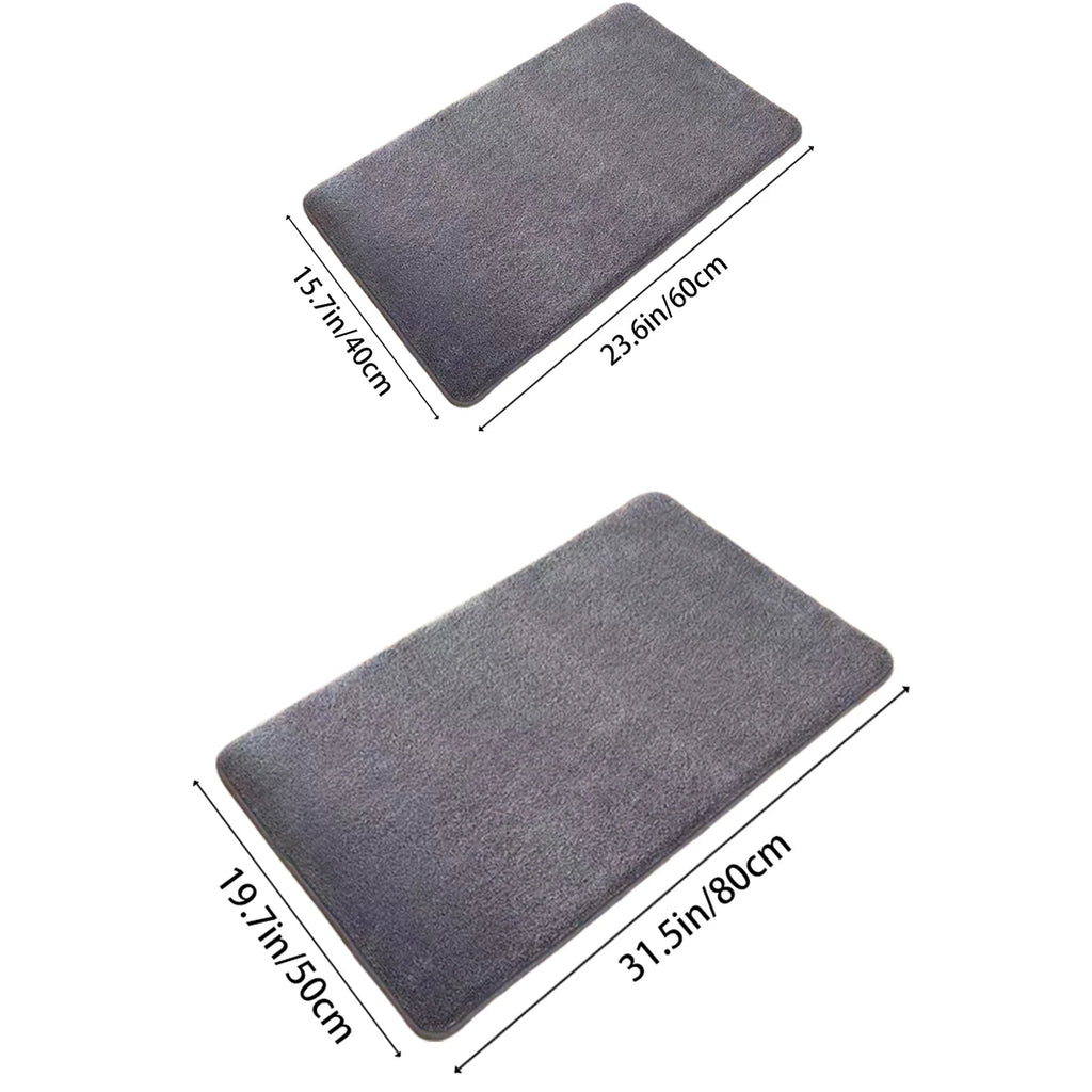 Tapis de bain absorbant en velours – Mousse à mémoire – vue 6 | Les Secrets de Léa