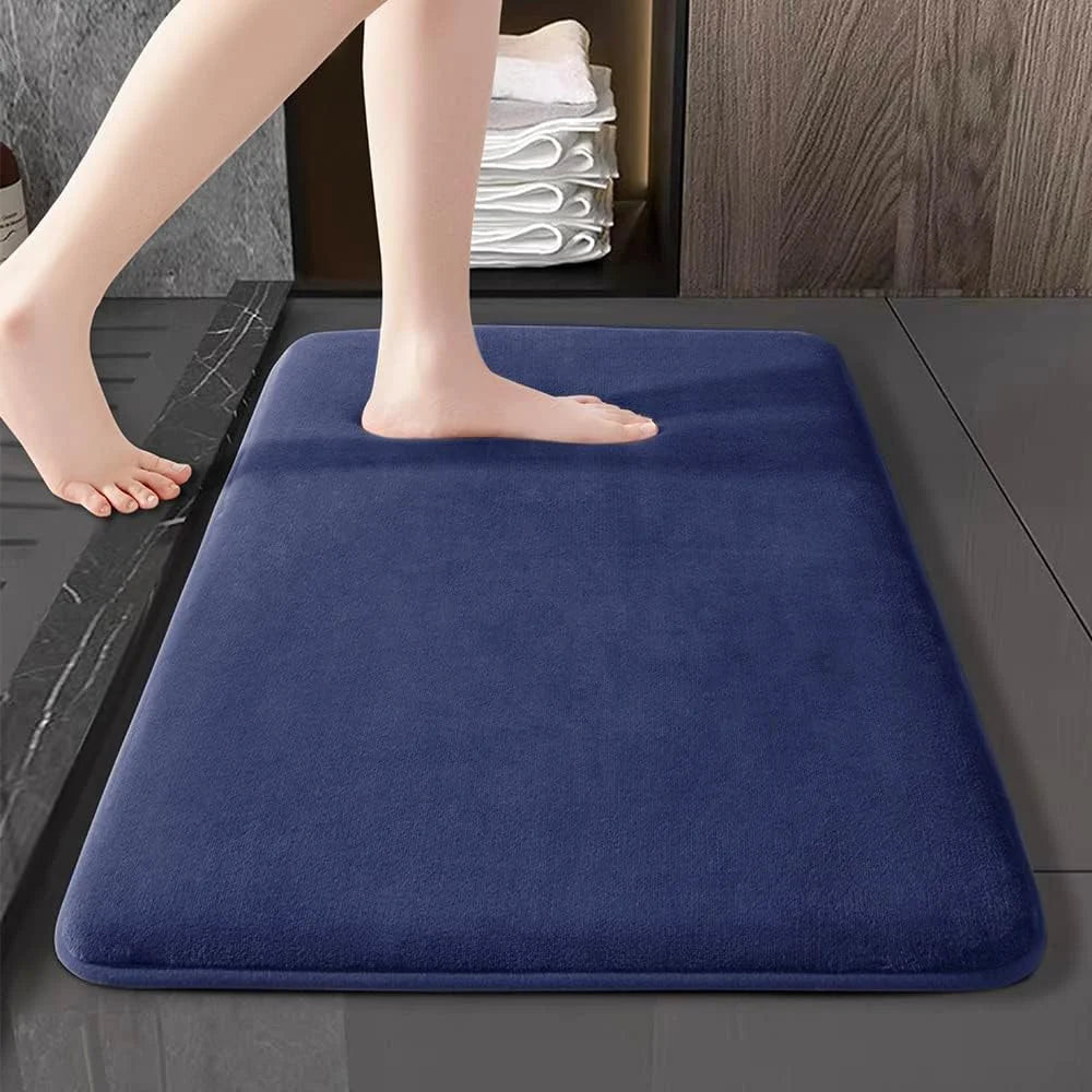 Tapis de bain absorbant en velours – Mousse à mémoire – vue 8 | Les Secrets de Léa