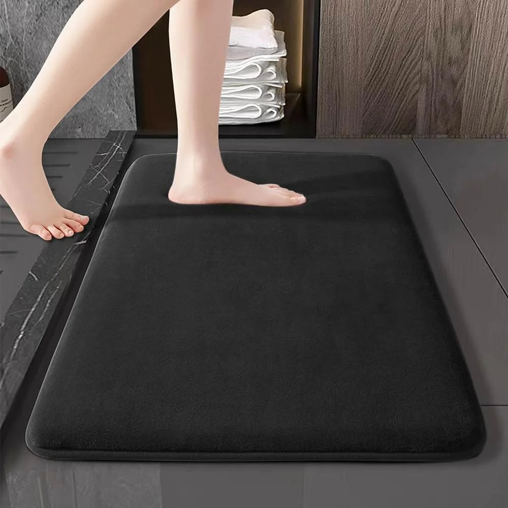 Tapis de bain absorbant en velours – Mousse à mémoire – vue 9 | Les Secrets de Léa