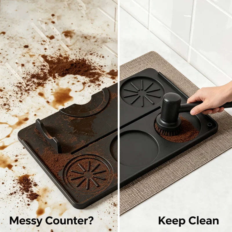 Tapis de tassage espresso en silicone – 24 × 16 cm – vue 6 | Les Secrets de Léa