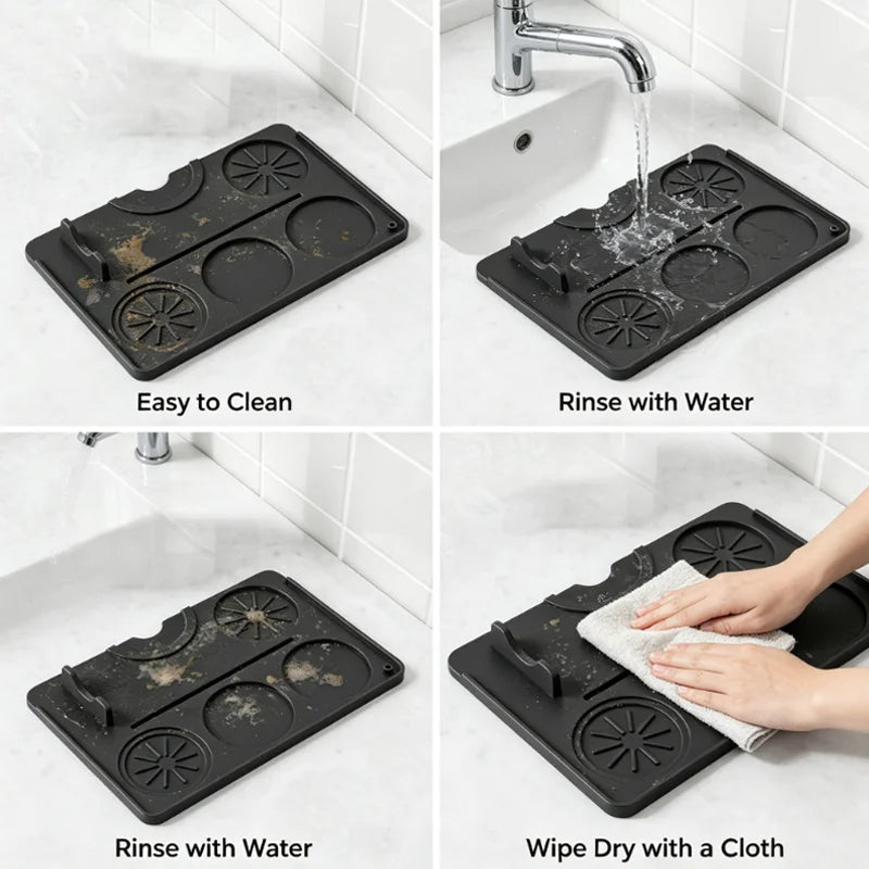 Tapis de tassage espresso en silicone – 24 × 16 cm – vue 9 | Les Secrets de Léa