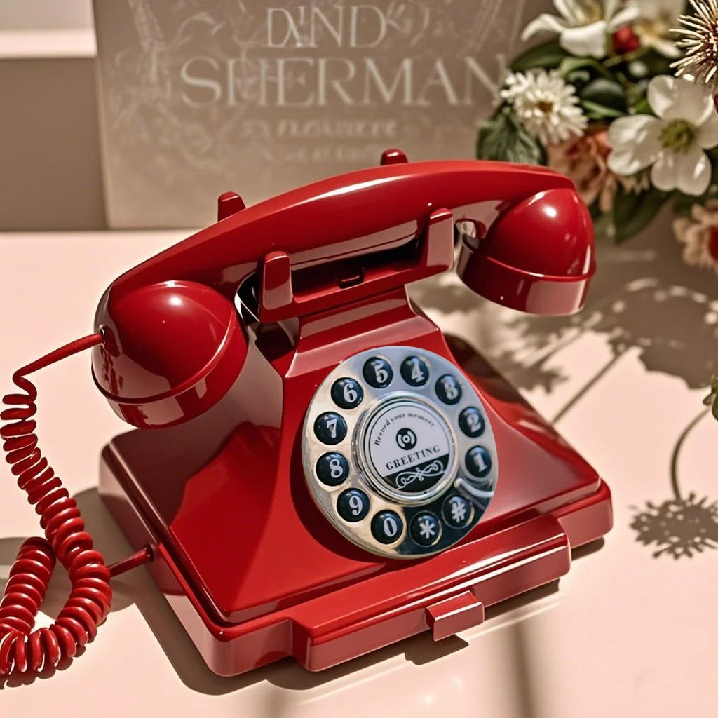 Téléphone à messages vocaux – Style rotatif – vue 3 | Les Secrets de Léa