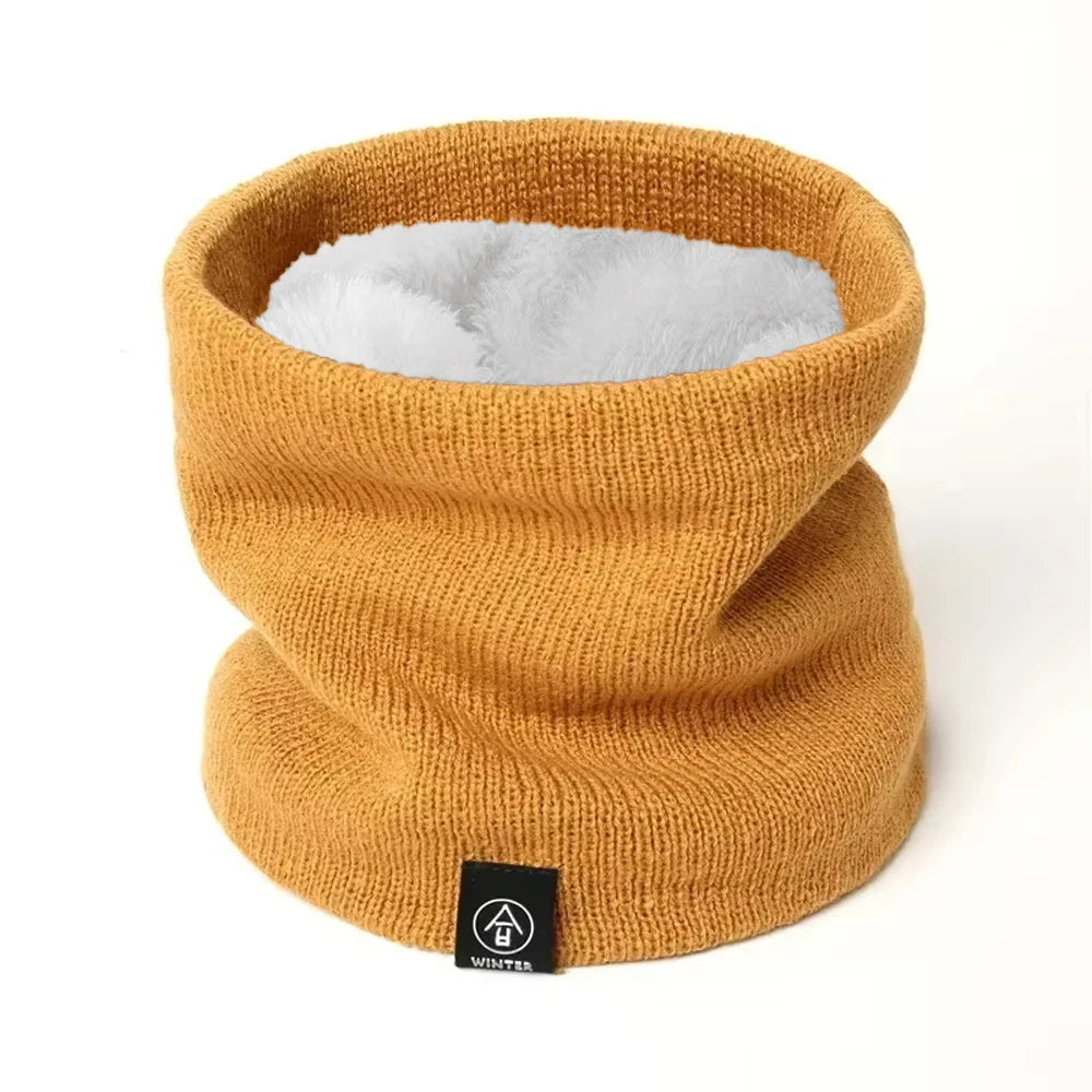 Tour de cou tricoté doublé peluche – 5 coloris – vue 10 | Les Secrets de Léa
