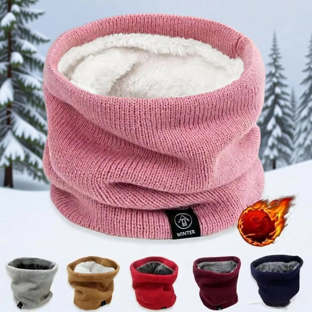 Tour de cou tricoté doublé peluche – 5 coloris – vue 2 | Les Secrets de Léa
