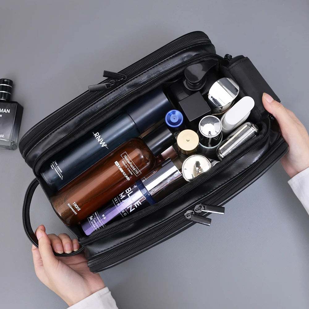 Trousse de toilette à suspendre – Multi-poches en PU – vue 5 | Les Secrets de Léa