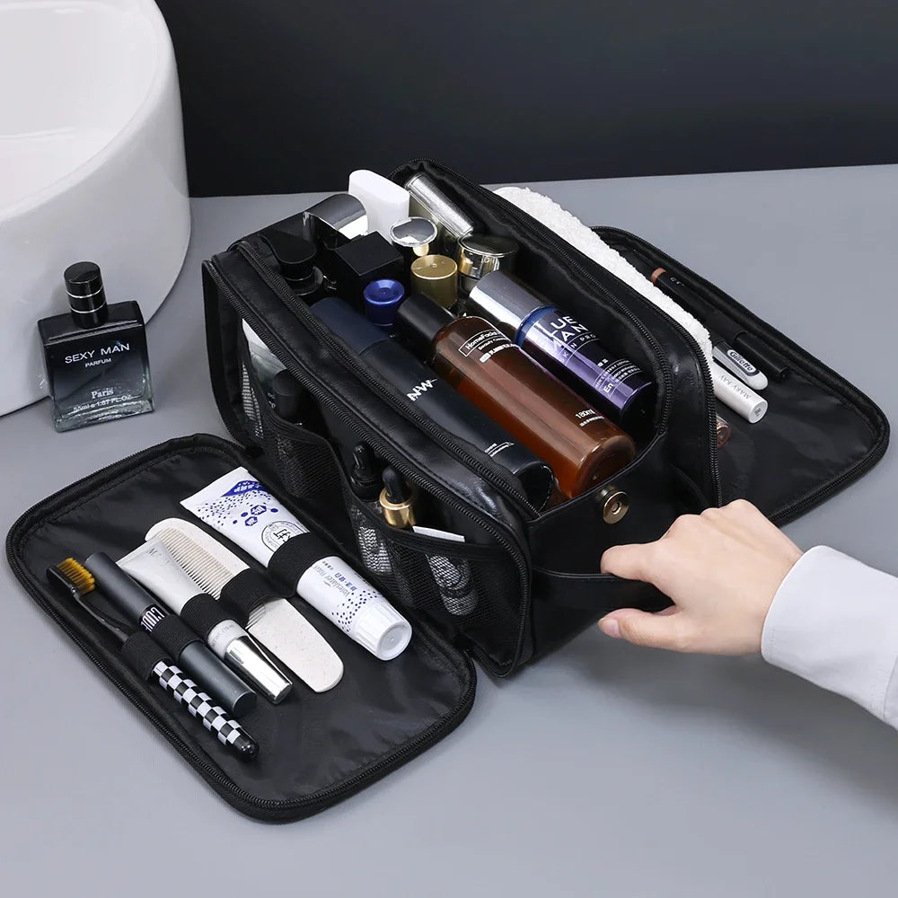Trousse de toilette à suspendre – Multi-poches en PU – vue 7 | Les Secrets de Léa