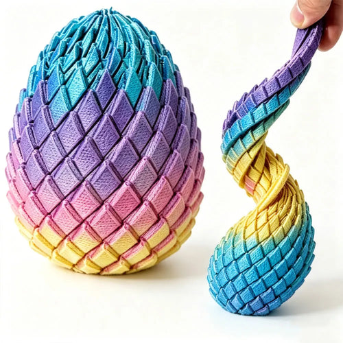 Œuf de dragon articulé imprimé en 3D – Anti-stress – vue 2 | Les Secrets de Léa