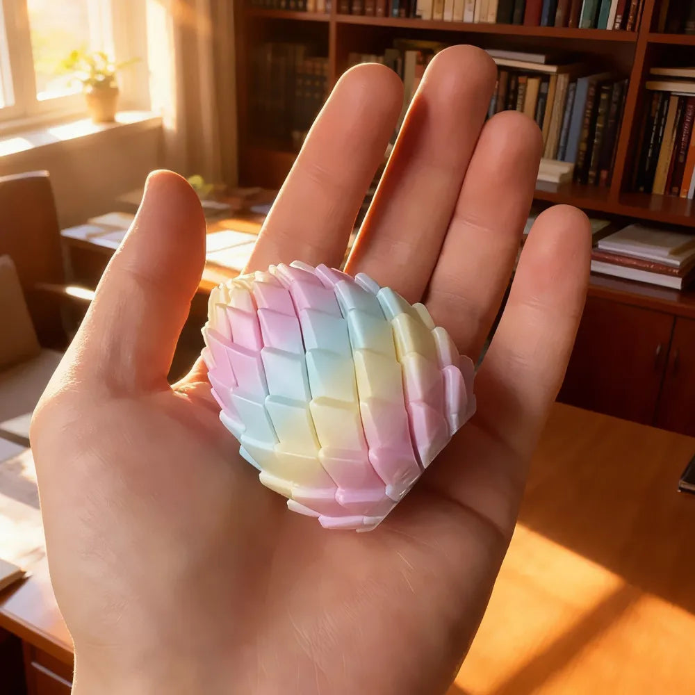 Œuf de dragon articulé imprimé en 3D – Anti-stress – vue 6 | Les Secrets de Léa